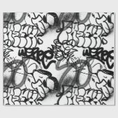 Graffiti Patroon Cadeaupapier (Vlak)