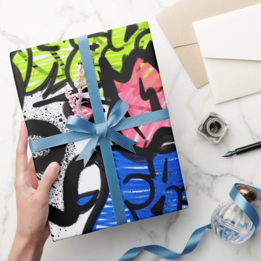 Graffiti Patroon Cadeaupapier (Geschenken)