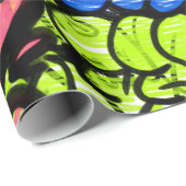 Graffiti Patroon Cadeaupapier (Rol Hoek)