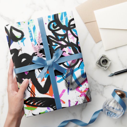 Graffiti Patroon Cadeaupapier (Geschenken)