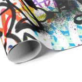 Graffiti Patroon Cadeaupapier (Rol Hoek)