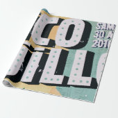 Graffiti Patroon Cadeaupapier (Uitgerold)