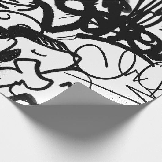 Graffiti Patroon Cadeaupapier (Hoek)