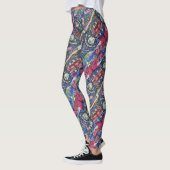 graffiti-patroon leggings (Links)
