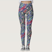 graffiti-patroon leggings (Voorkant)