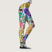 Graffiti Patroon Leggings (Rechts)
