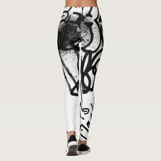 Graffiti Patroon Leggings (Achterkant)
