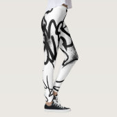 Graffiti Patroon Leggings (Rechts)