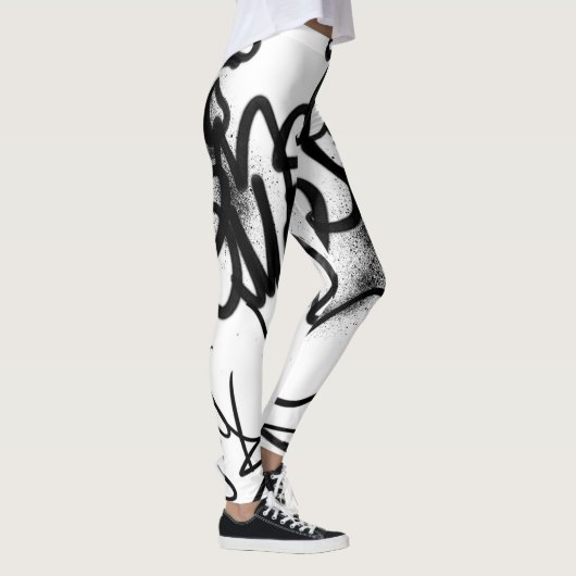 Graffiti Patroon Leggings (Rechts)