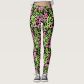 Graffiti-patroon Leggings (Voorkant)