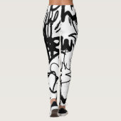 Graffiti Patroon Leggings (Achterkant)