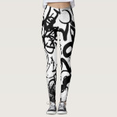 Graffiti Patroon Leggings (Voorkant)