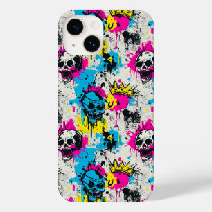 Graffiti patroon met neon kleuren en stedelijke gr Case-Mate iPhone 14 hoesje