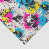 Graffiti patroon met neon kleuren en stedelijke gr tissuepapier (Detail)