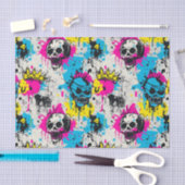 Graffiti patroon met neon kleuren en stedelijke gr tissuepapier (Craft)