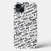 Graffiti-patroon pindaktekens Case-Mate iPhone case (Achterkant)