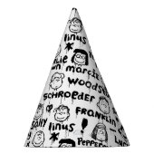 Graffiti-patroon pindaktekens feesthoedjes (Rechts)