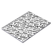 Graffiti-patroon pindaktekens notitieboek (Linkerzijde)