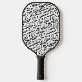 Graffiti-patroon pindaktekens pickleball paddle (Achterkant)