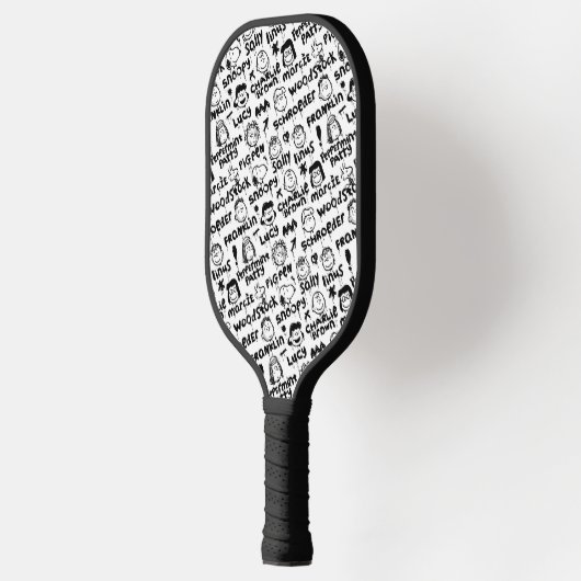 Graffiti-patroon pindaktekens pickleball paddle (Links)