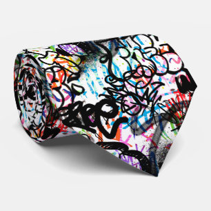 Graffiti Patroon Stropdas