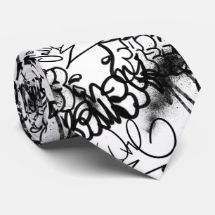 Graffiti Patroon Stropdas