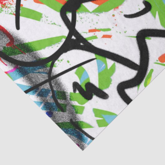 Graffiti Patroon Tissuepapier (Detail)