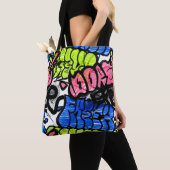 Graffiti Patroon Tote Bag (Dichtbij)