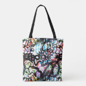 Graffiti Patroon Tote Bag (Achterkant)