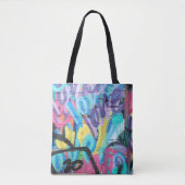 Graffiti Pattern Canvas tas (Voorkant)