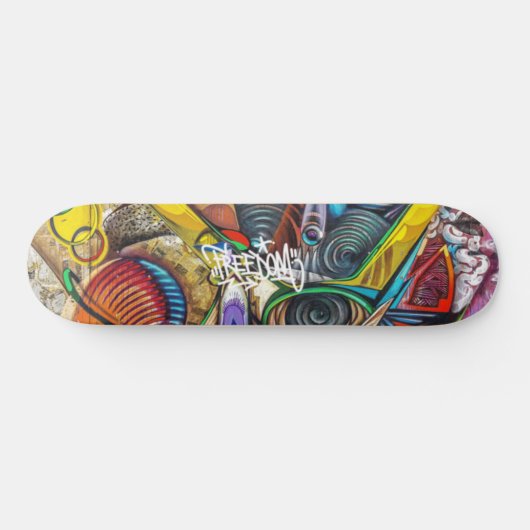 Graffiti Pattern Freedom Skateboard (Horizontaal)