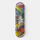 Graffiti Pattern Freedom Skateboard (Voorkant)