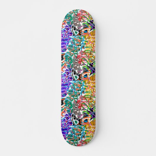 Graffiti Pattern Persoonlijk Skateboard (Voorkant)