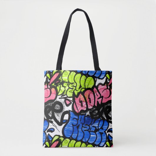 Graffiti Pattern  Tote Bag (Voorkant)