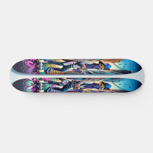 Graffiti Paws Persoonlijk Skateboard (Horizontaal)