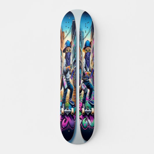 Graffiti Paws Persoonlijk Skateboard (Voorkant)
