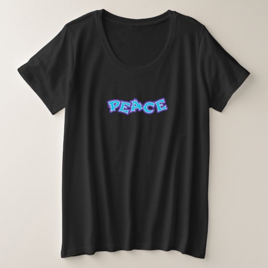 Graffiti Peace Grote Maat T-shirt (Design voorkant)