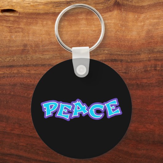 Graffiti Peace Sleutelhanger (Voorkant)