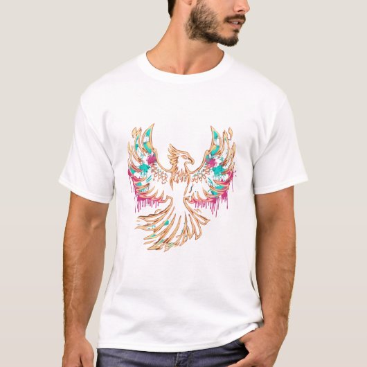Graffiti Phoenix Rising T-shirt (Voorkant)