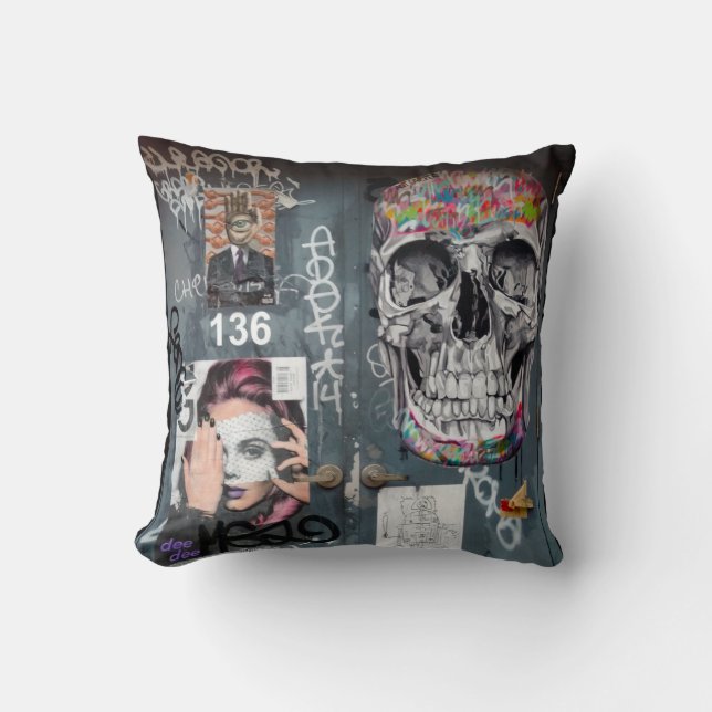 Graffiti Pillow Kussen (Voorkant)