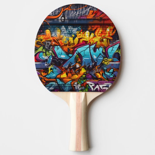 Graffiti Ping Pong Paddle Tafeltennisbatje (Voorkant)