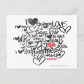 Graffiti Pink Briefkaart (Voorkant)