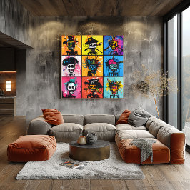 Graffiti Pirate en NFT Karakters Bold Urban grid Poster