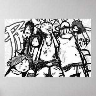 Graffiti Piroemenië Poster