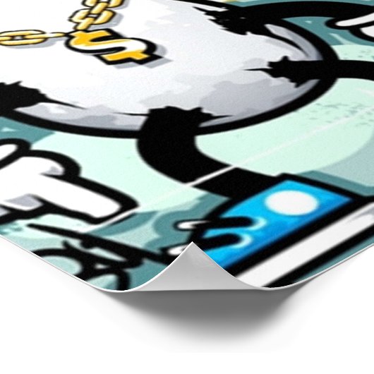 graffiti plezier poster (Hoek)