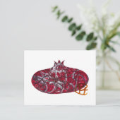 Graffiti Pomegranate Minimalist Art Briefkaart (Staand voorkant)