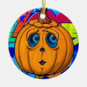 Graffiti Pompoen - Halloween Ornament 🎃 (Voorkant)