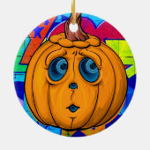 Graffiti Pompoen - Halloween Ornament 🎃 (Achterkant)