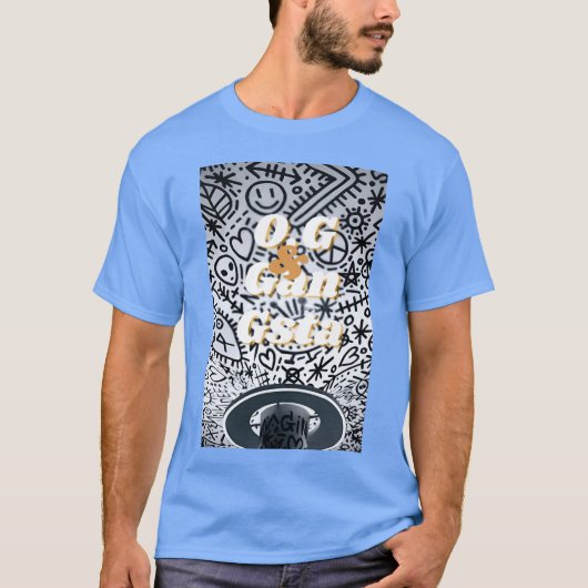 Graffiti pose inclusief vrienden t-shirt (Voorkant)