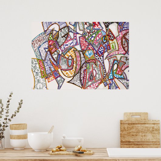 Graffiti Poster (Keuken)